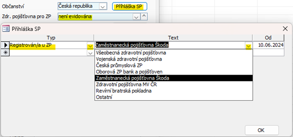 Kód zdravotní pojišťovny