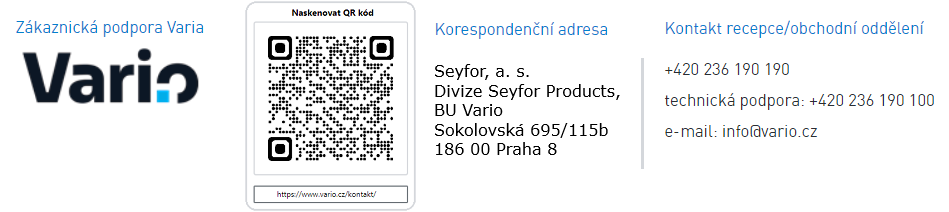 Zákaznická podpora Vario